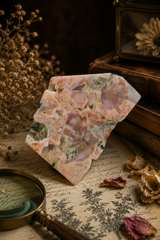 Flower Agate Slice - The Herbarium